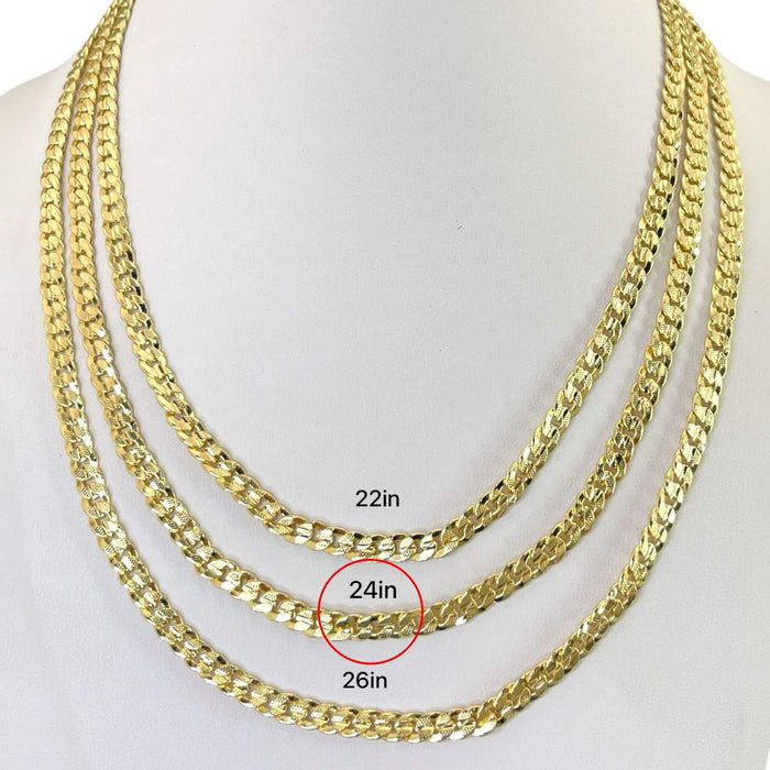 Cadena de Oro Laminado 14k | Hombre