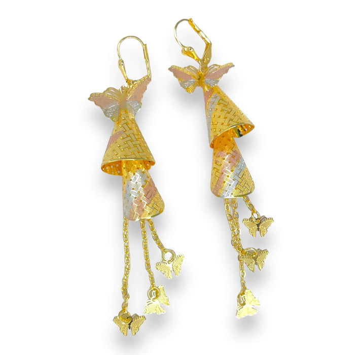 Arete Mariachi de Oro Laminado 14k | Mujer