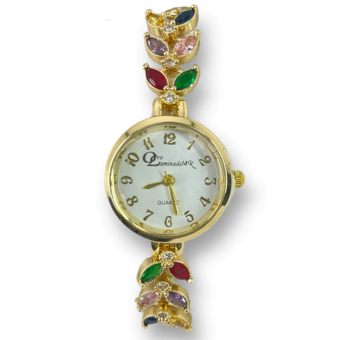 Reloj de oro laminado 14k | Mujer