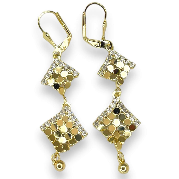 Aretes de Oro Laminado 14k | Mujer