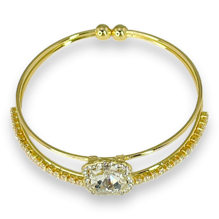 Brazalete de Oro Laminado 14k | Mujer