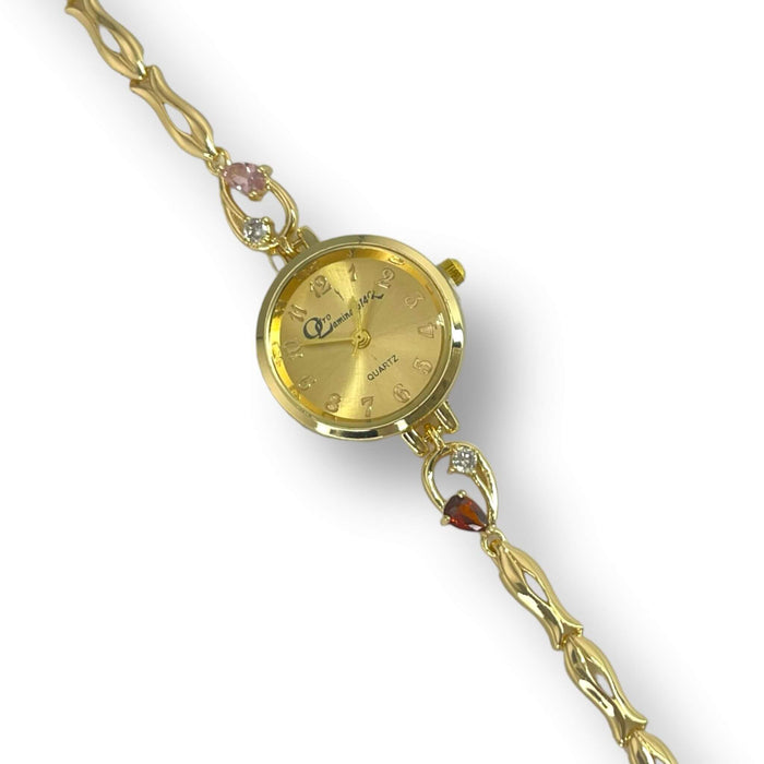 Reloj de oro laminado 14k | Mujer