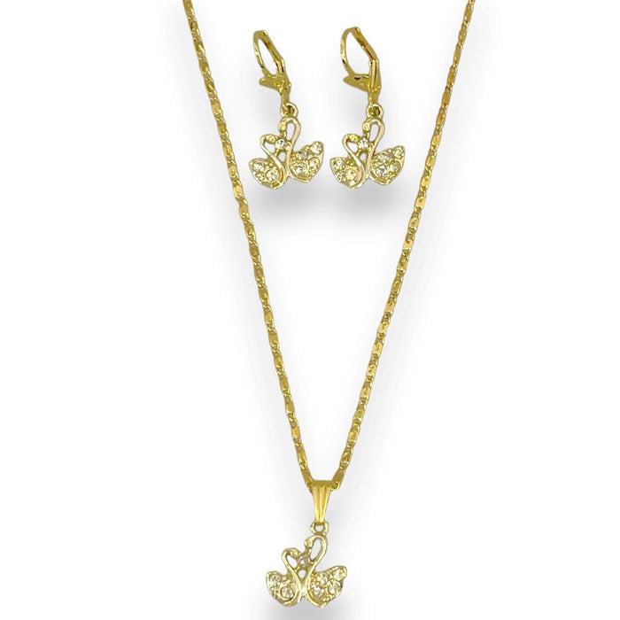 Set de tres piezas de Oro Lamiando 14k | Mujer