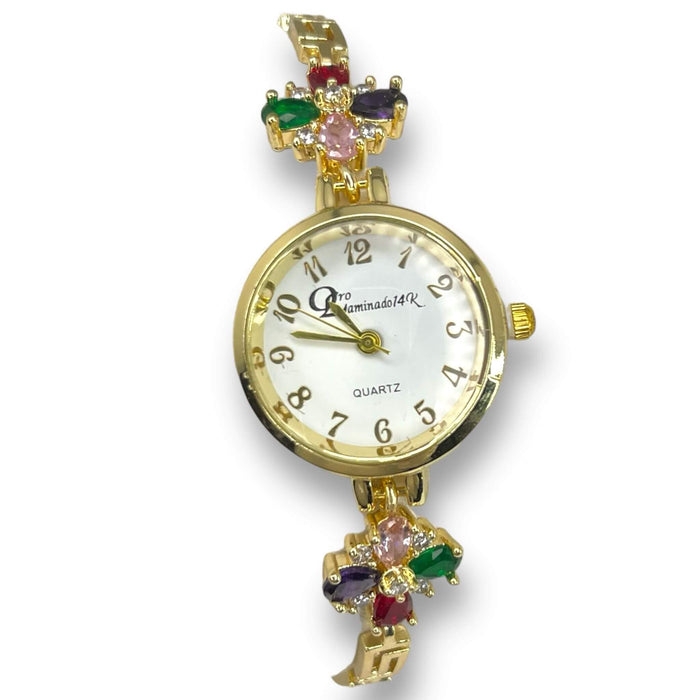 Reloj de oro laminado 14k | Mujer