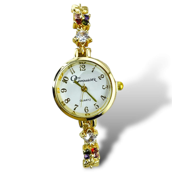 Reloj de oro laminado 14k | Mujer