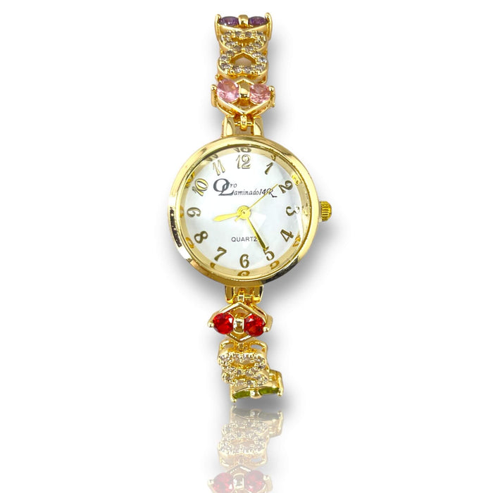 Reloj de oro laminado 14k | Mujer