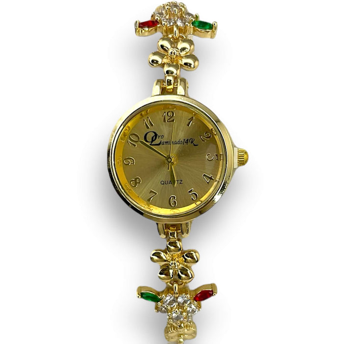 Reloj de oro laminado 14k | Mujer