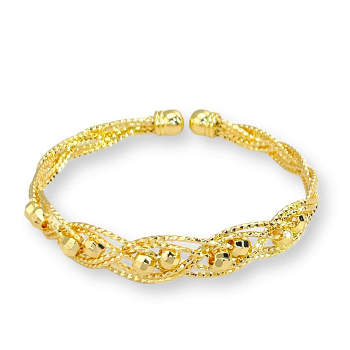 Brazalete de Oro Lamiando 14k | Mujer