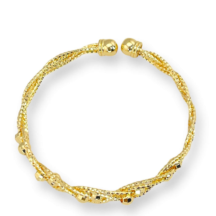 Brazalete de Oro Lamiando 14k | Mujer