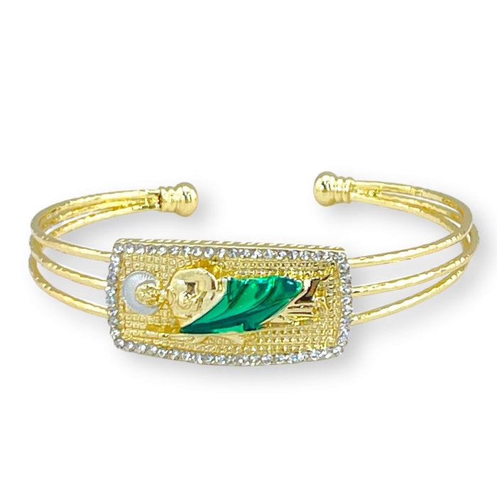 Brazalete de Oro Lamiando 14k | Mujer