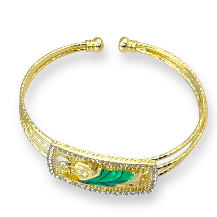 Brazalete de Oro Lamiando 14k | Mujer