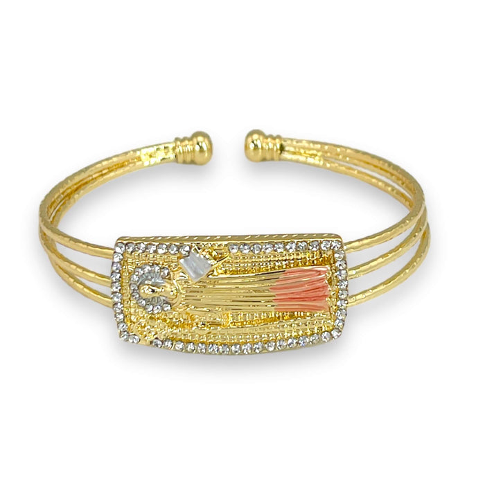 Brazalete de Oro Lamiando 14k | Mujer