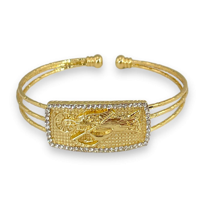 Brazalete de Oro Lamiando 14k | Mujer