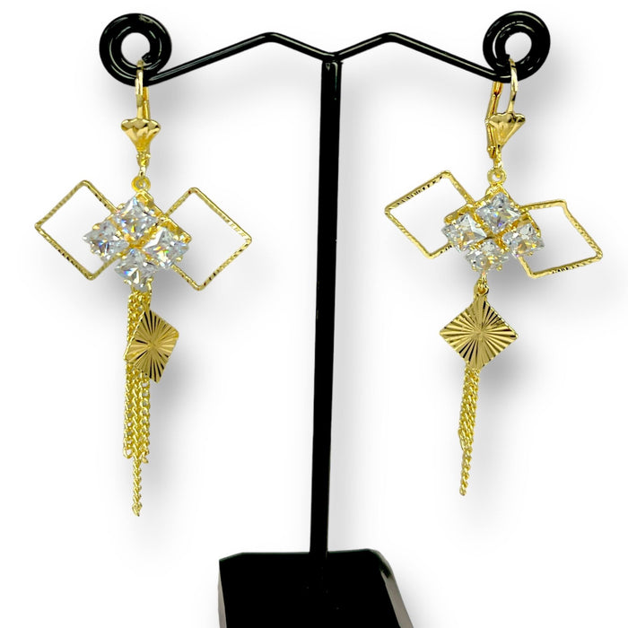 Aretes de Oro Laminado 14k | Mujer