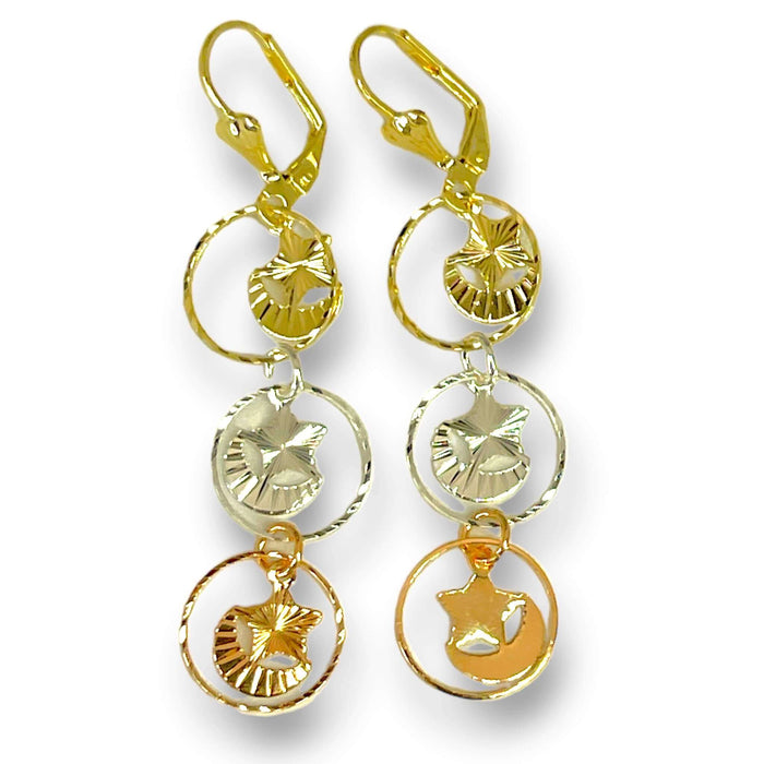 Aretes de Oro Laminado 14k | Mujer