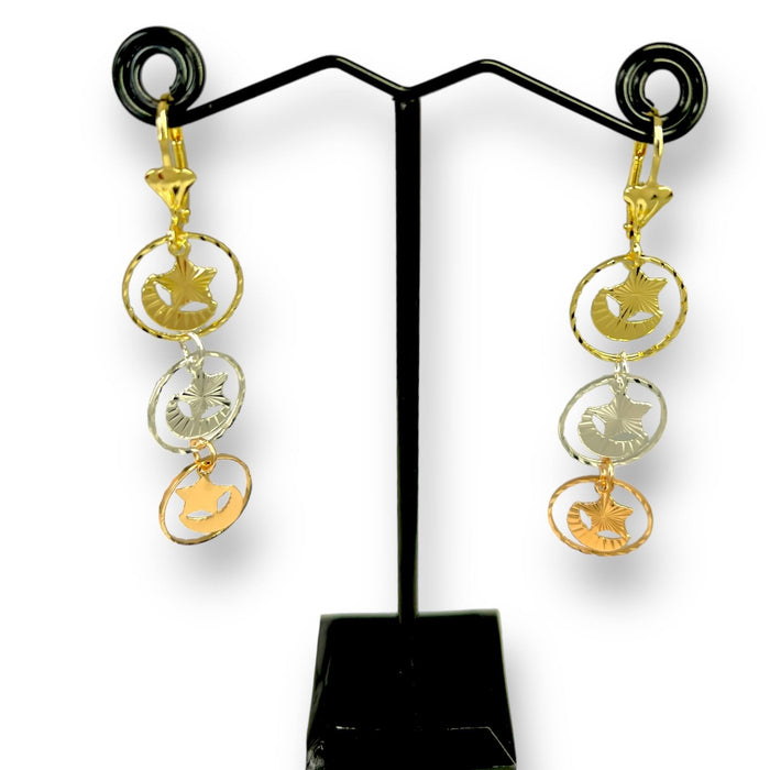 Aretes de Oro Laminado 14k | Mujer